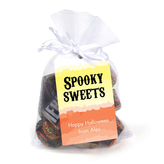 Spooky Sweets Hanging Gift Tags with Organza Bags